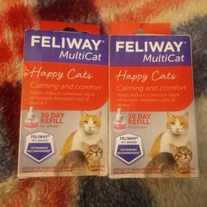 NWOT NIP Feliway MultiCat Calming Diffuser Refill